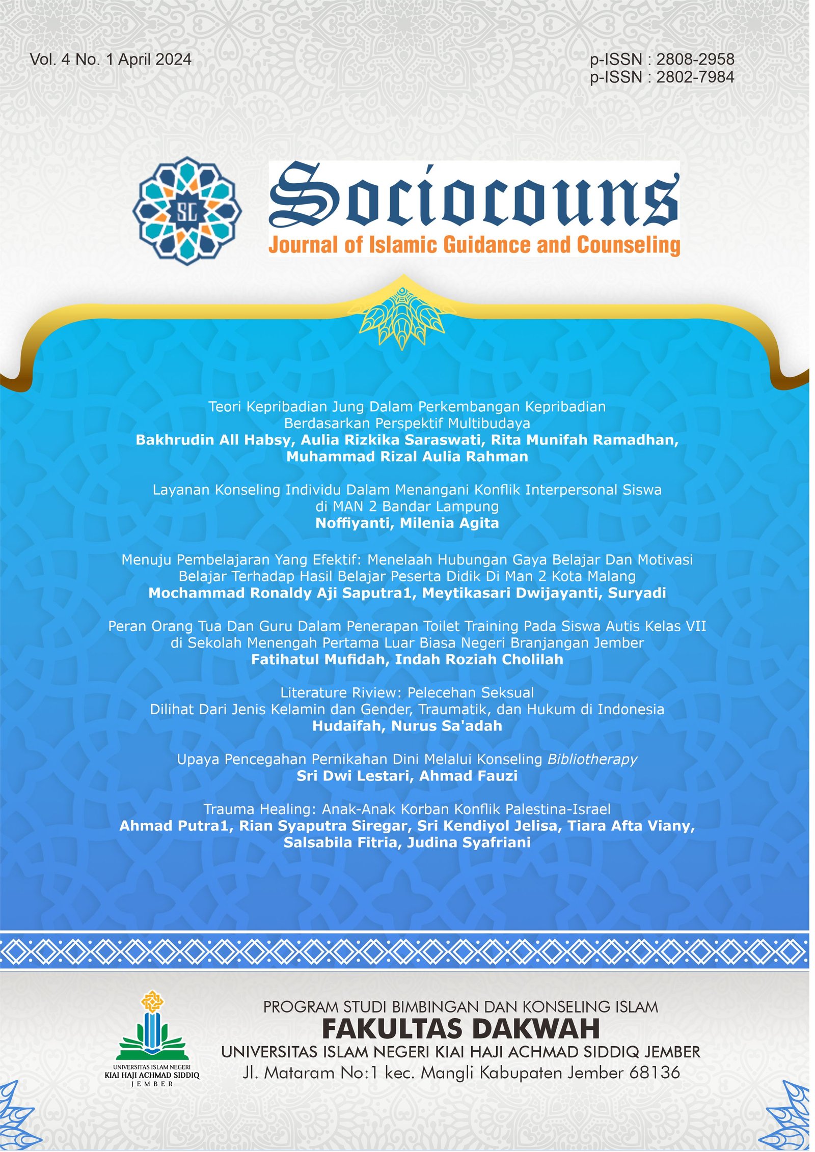 Sociocouns: Journal of Islamic Guidance and Counse