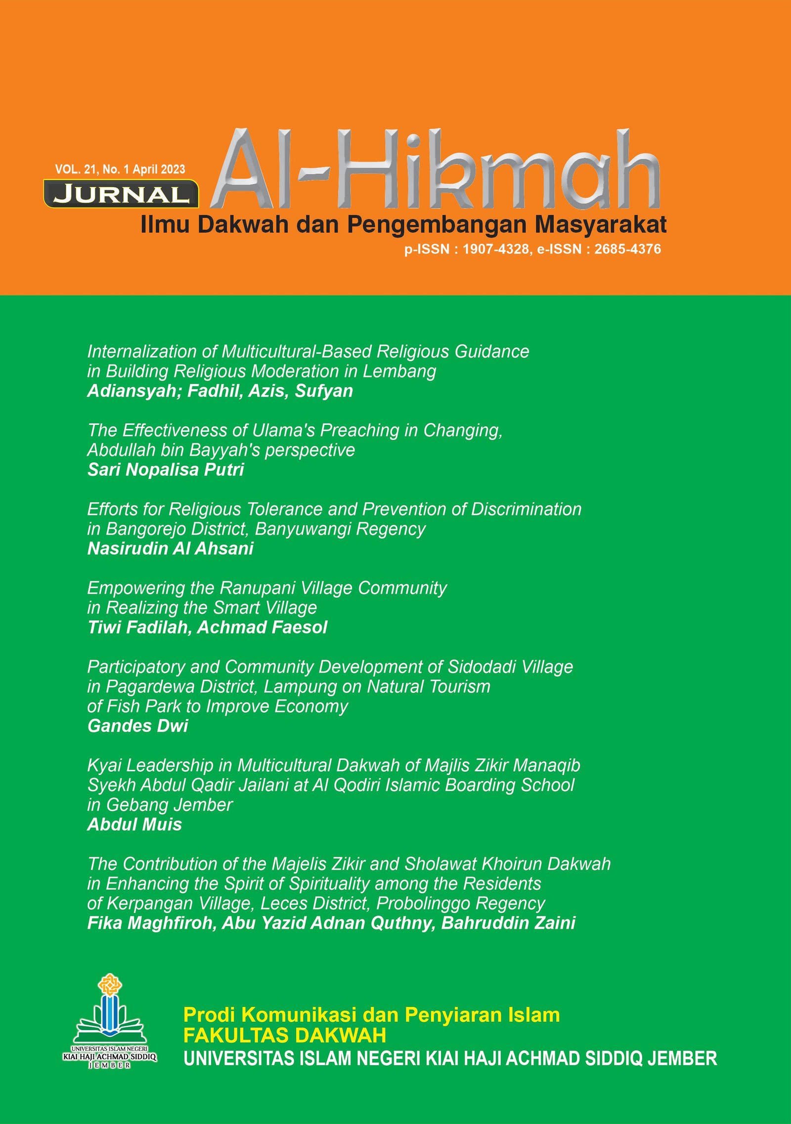 Al-Hikmah: Jurnal Ilmu Dakwah dan Pengembangan Mas