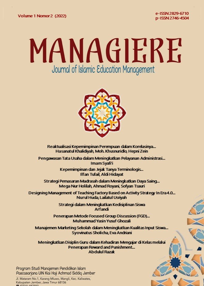 MANAGIERE: Journal of Islamic Educational Manageme